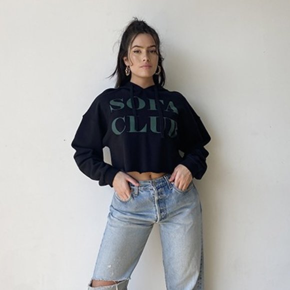 Sofa Club Cropped Hoodie - Picture 4 of 4